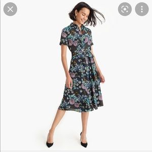 J Crew x Abigail Borg Floral Shirtdress 00